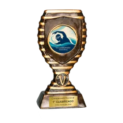 Trofeos de resina personalizable Alfaro ejemplo