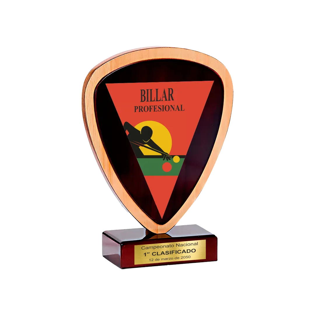 Trofeo de madera Canis minoris stellaris ejemplo