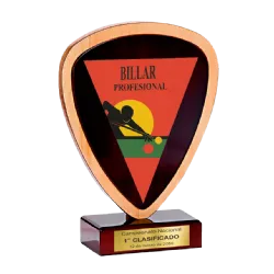 Trofeo de madera Canis minoris stellaris ejemplo