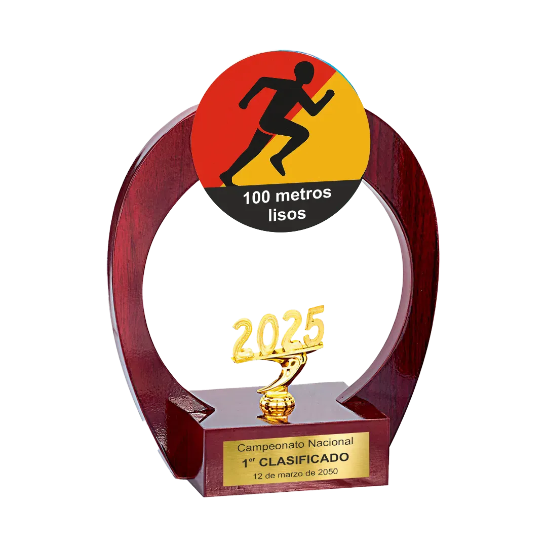Trofeo de madera Capricornus stellaris ejemplo
