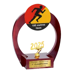 Trofeo de madera Capricornus stellaris ejemplo