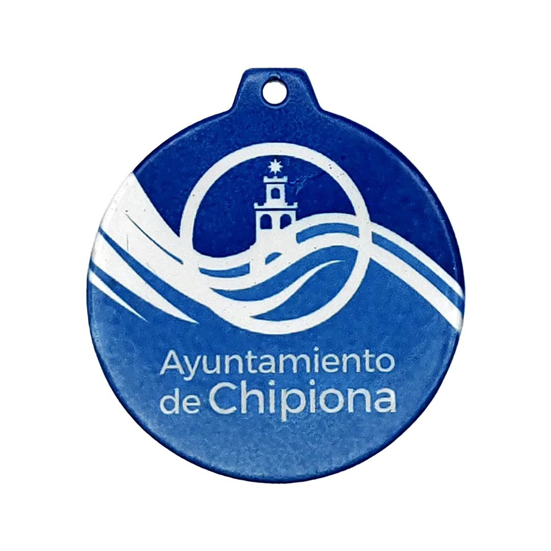 Medalla de sublimación Azurita en Trofeos LeverySport