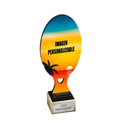 Trofeo de madera Fali ejemplo