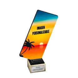 Trofeo de madera Roberto ejemplo
