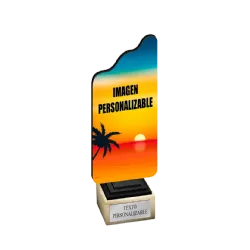 Trofeo de madera Jorge ejemplo