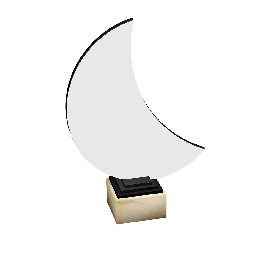 Trofeo de madera Luna 