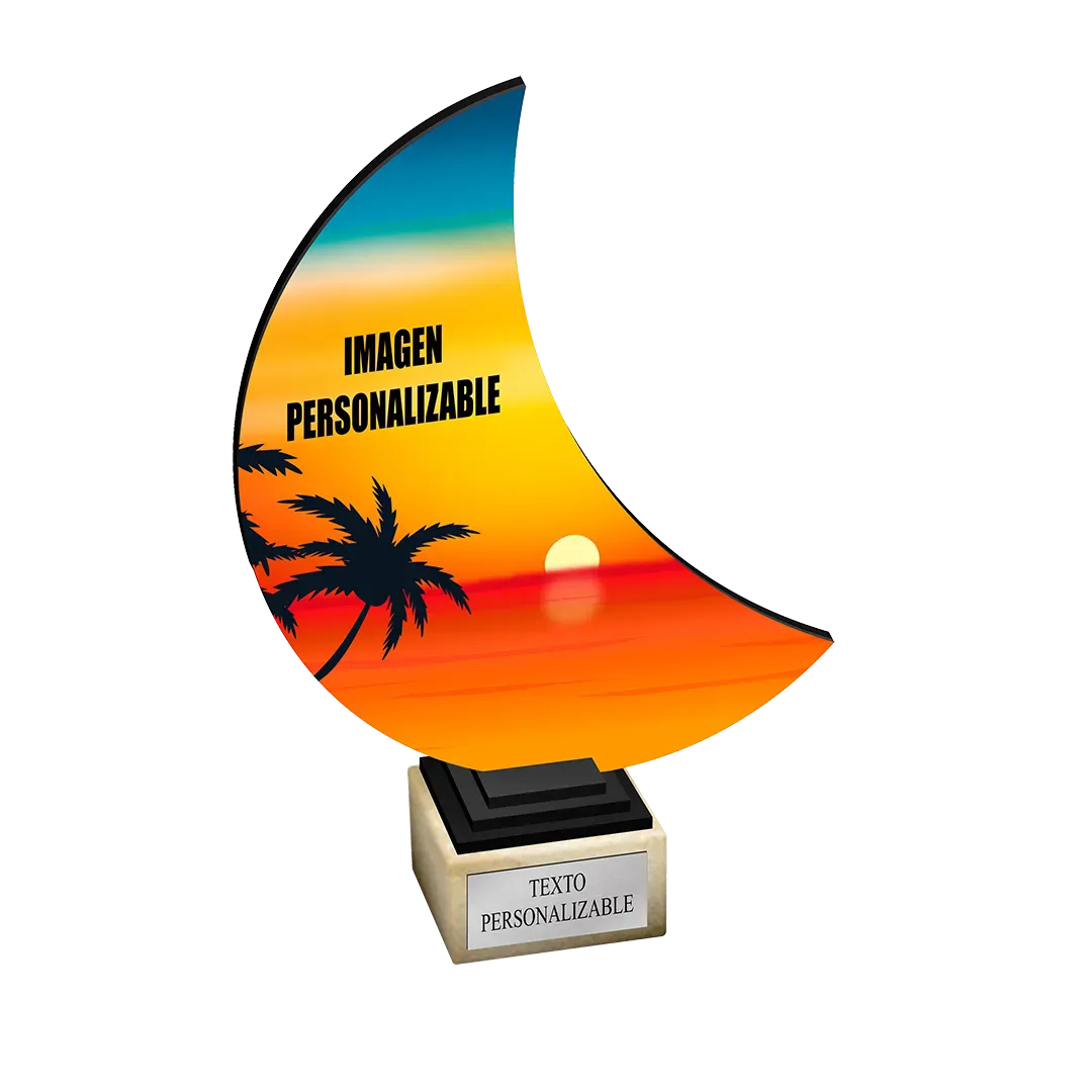 Trofeo de madera Luna en Trofeos LeverySport