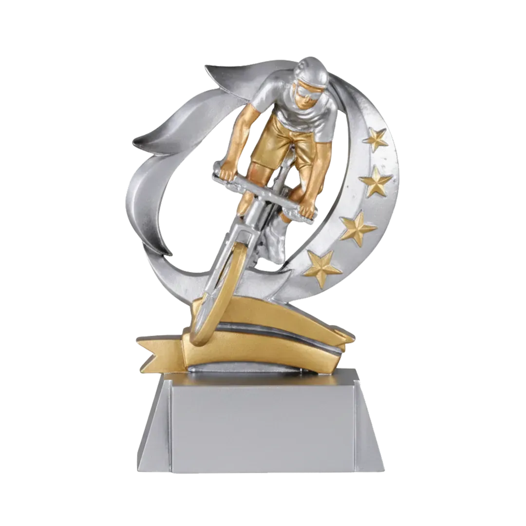 Trofeo alegórico de resina Orygos 15cm
