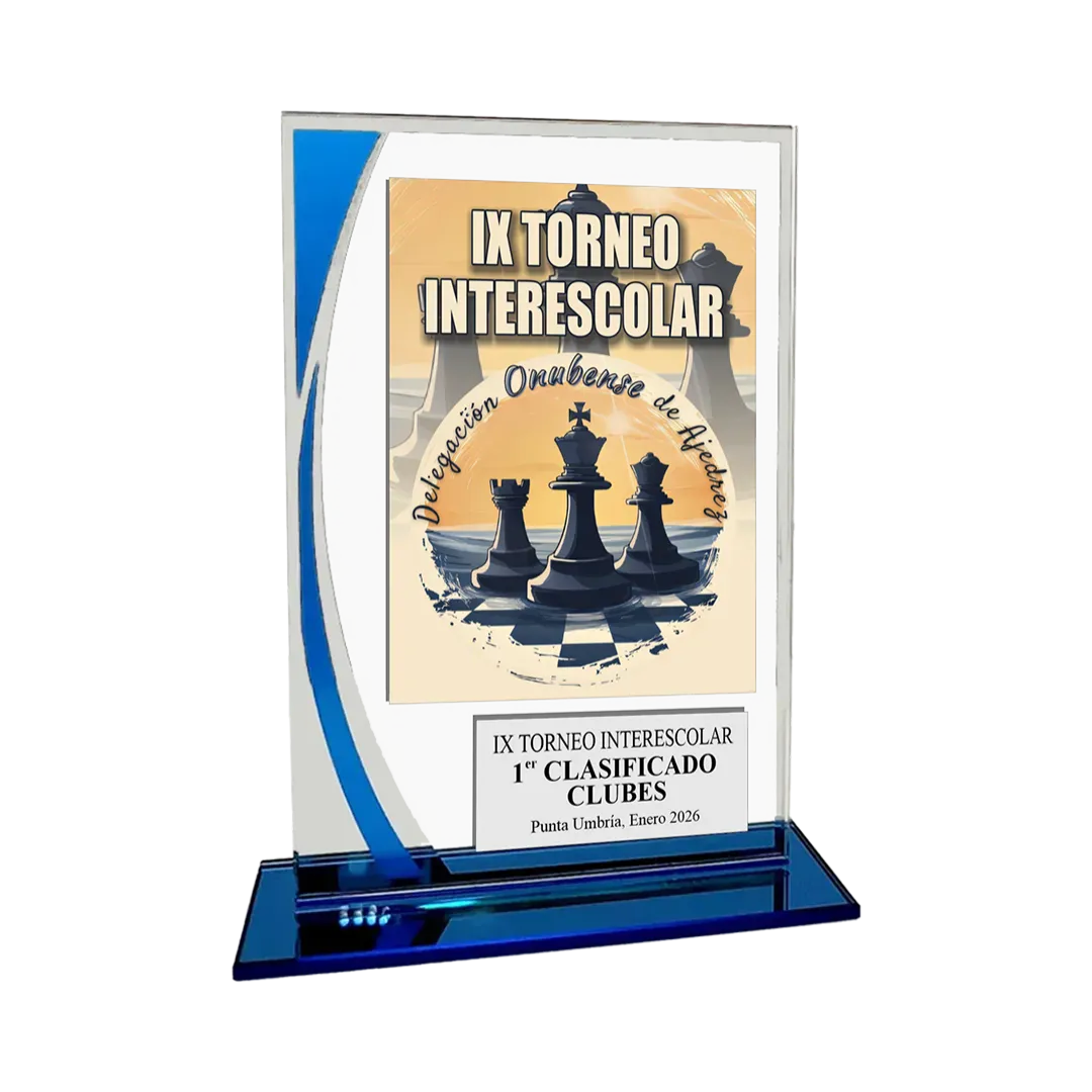 Trofeo de cristal Fénix en Trofeos LeverySport