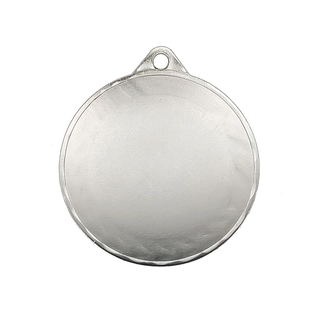 Medalla Fulgurita reverso 70mm-Plata