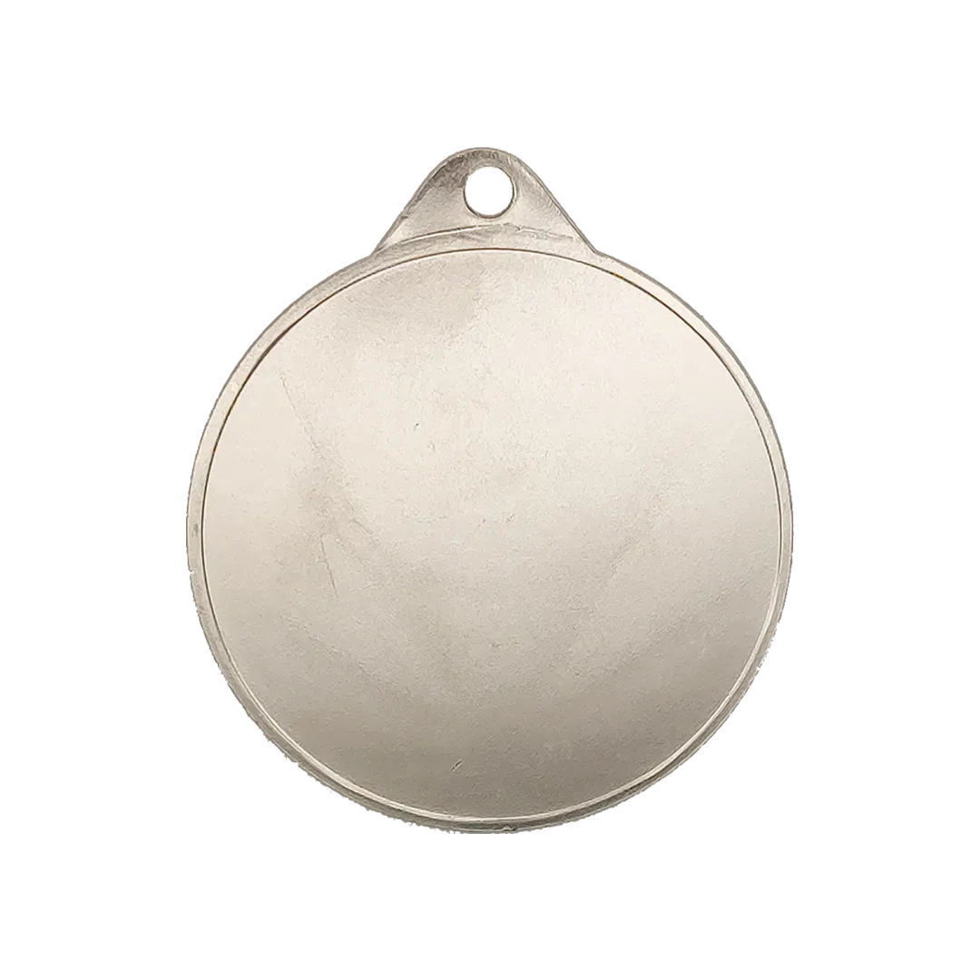 Medalla Diamante trasera 50mm-Plata