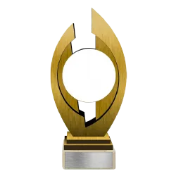 Ref. 2 - Trofeo de participación personalizable Calamardo de madera 18cmx50mm