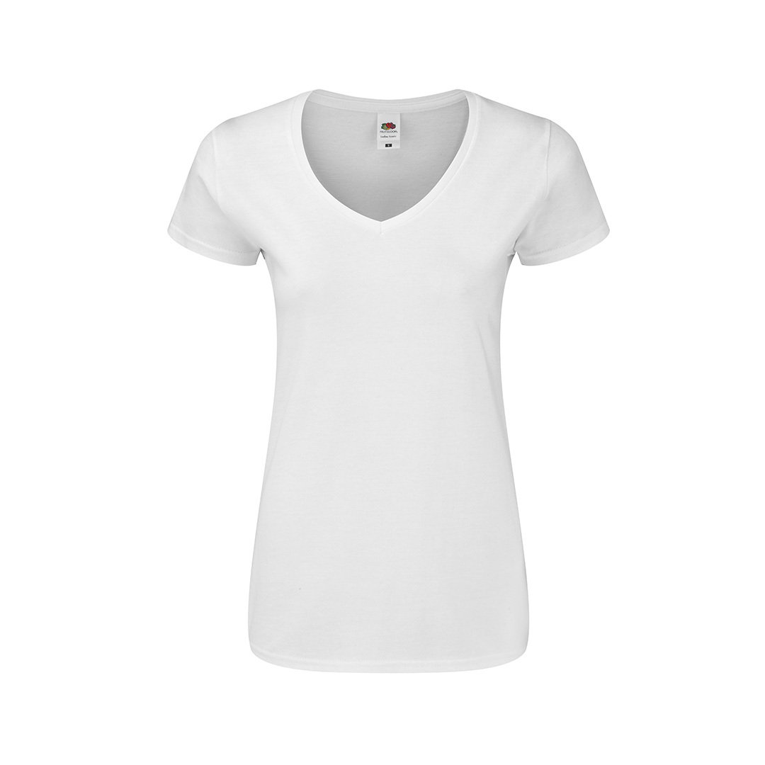 Camiseta Mujer Blanca Iconic V-Neck_820 - BLANCO | 
