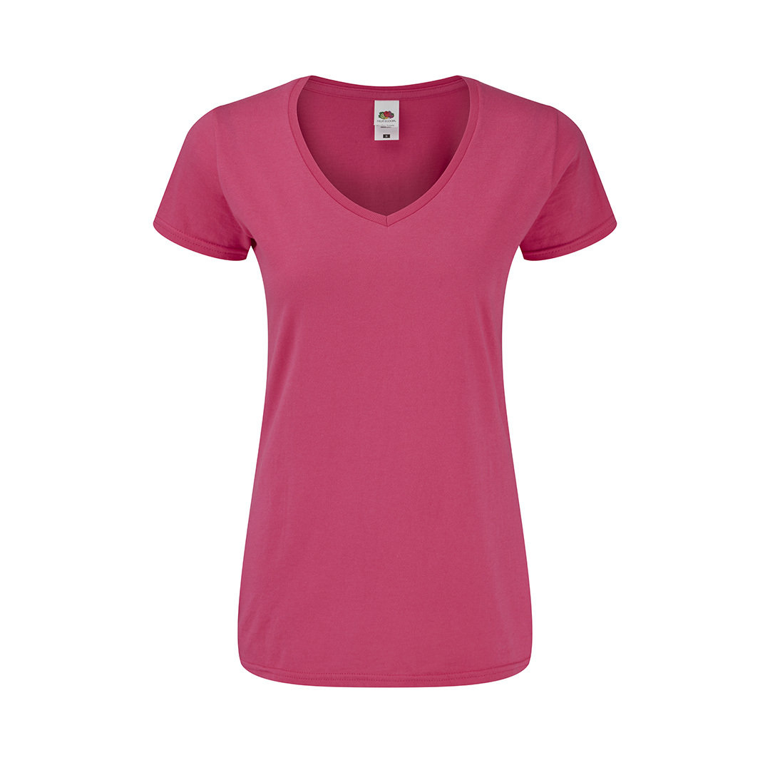 Camiseta Mujer Color Iconic V-Neck_1484 - FUCSIA | 